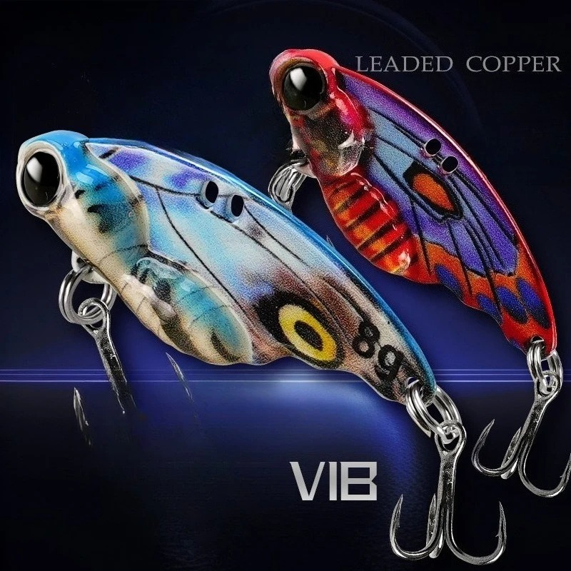 Fishing Lure Spoon - VIBバイブレーションスプーンベイト バスフィッシングルアー バタフライメタル人工餌 シカダルアー バイブベイト 5g