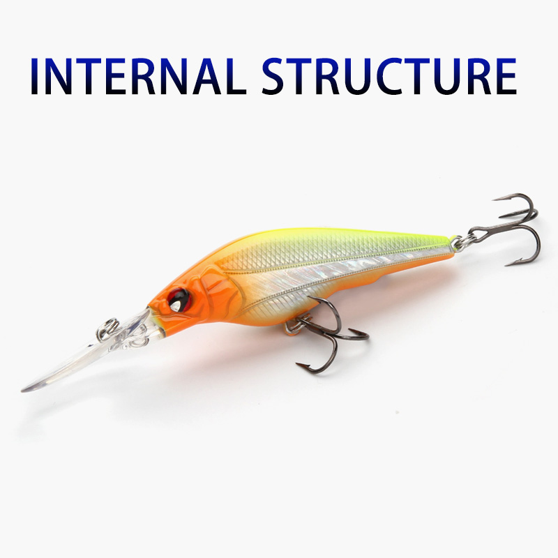 6色のハードベイト,ウォブラー,ミノーなどの魚を捕まえるため - Fishing Lure Jerkbait のレビューと価格