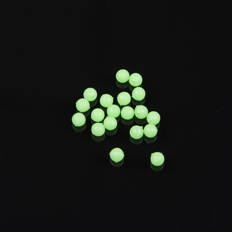 100 個 5 ミリメートルグリーン発光プラスチックビーズジ - Fishing Lure Soft Plastic のレビューと価格