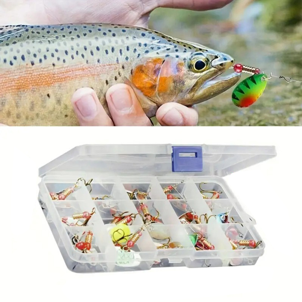 30個入りメタルスプーンスピナーフィッシングルアー、トレブル - Fishing Lure Spinnerbait のレビューと価格